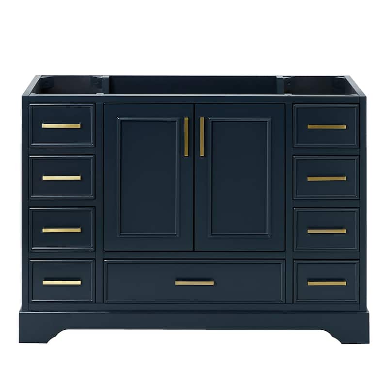 Ariel M048S-BC Stafford 48" Single Free Standing Vanity Cabinet Only - Midnight Blue - Painted