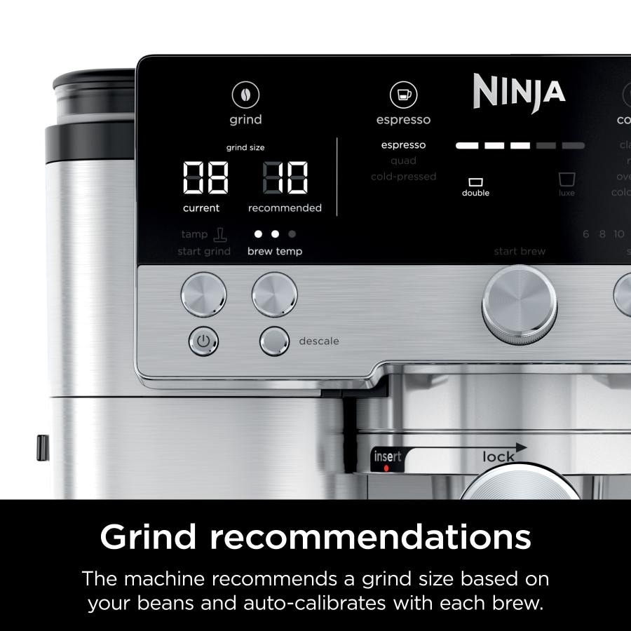 Ninja R-ES601 Luxe Café Premier Espresso Machine, Silver
