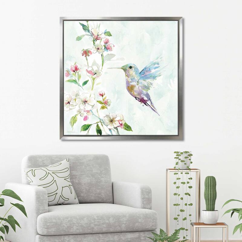 "Hummingbird II" by Carol Robinson Print on Floating Canvas