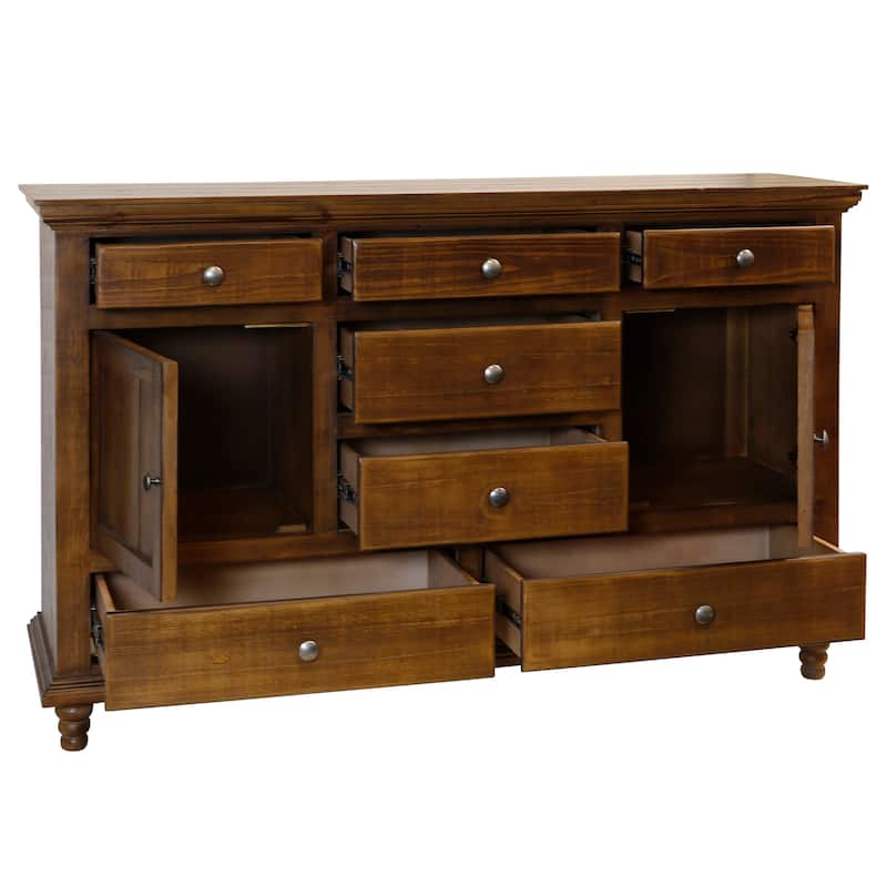 StyleCraft River's Edge 7-Drawer Dresser - Pecan