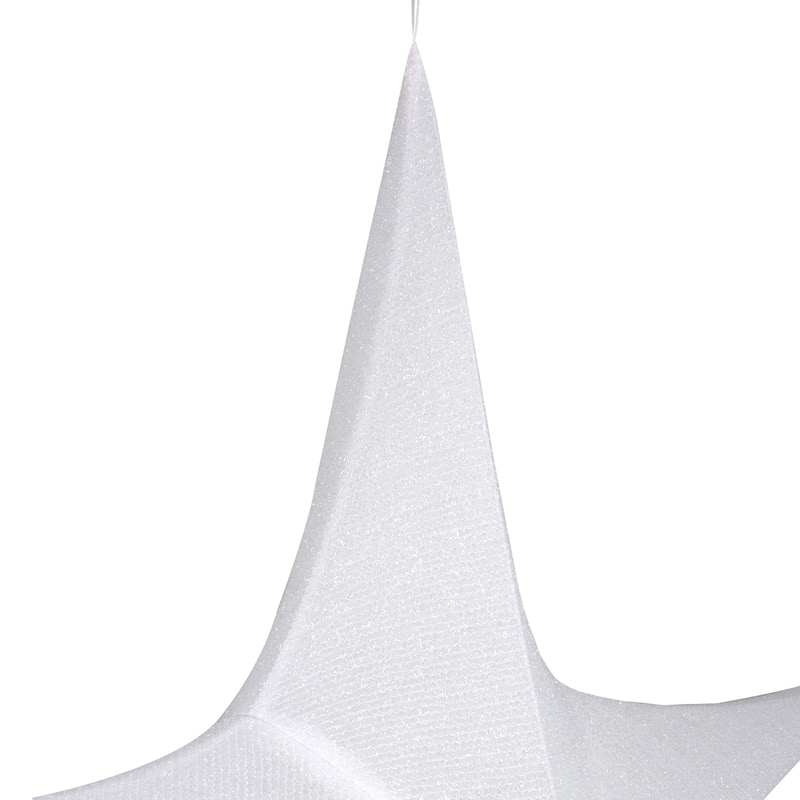 51" Tinsel Foldable Christmas Star Outdoor Decoration