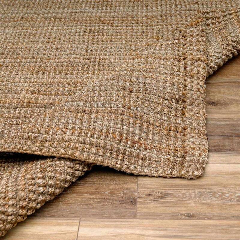 Hauteloom Jute Rug Collection - Natural Fiber Jute Farmhouse Area Rug