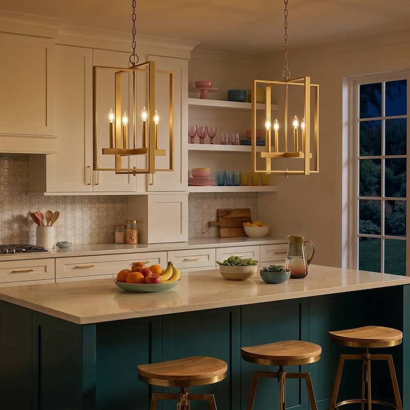 Acroma 4-light Modern Geometric Lantern Chandelier