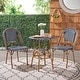 preview thumbnail 5 of 26, SAFAVIEH Outdoor Living California 3 Piece Bistro Set Navy / White