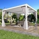 preview thumbnail 59 of 194, EROMMY Outdoor Louvered Pergola with Adjustable Aluminum Roof – Rainproof Gazebo for Patio & Garden