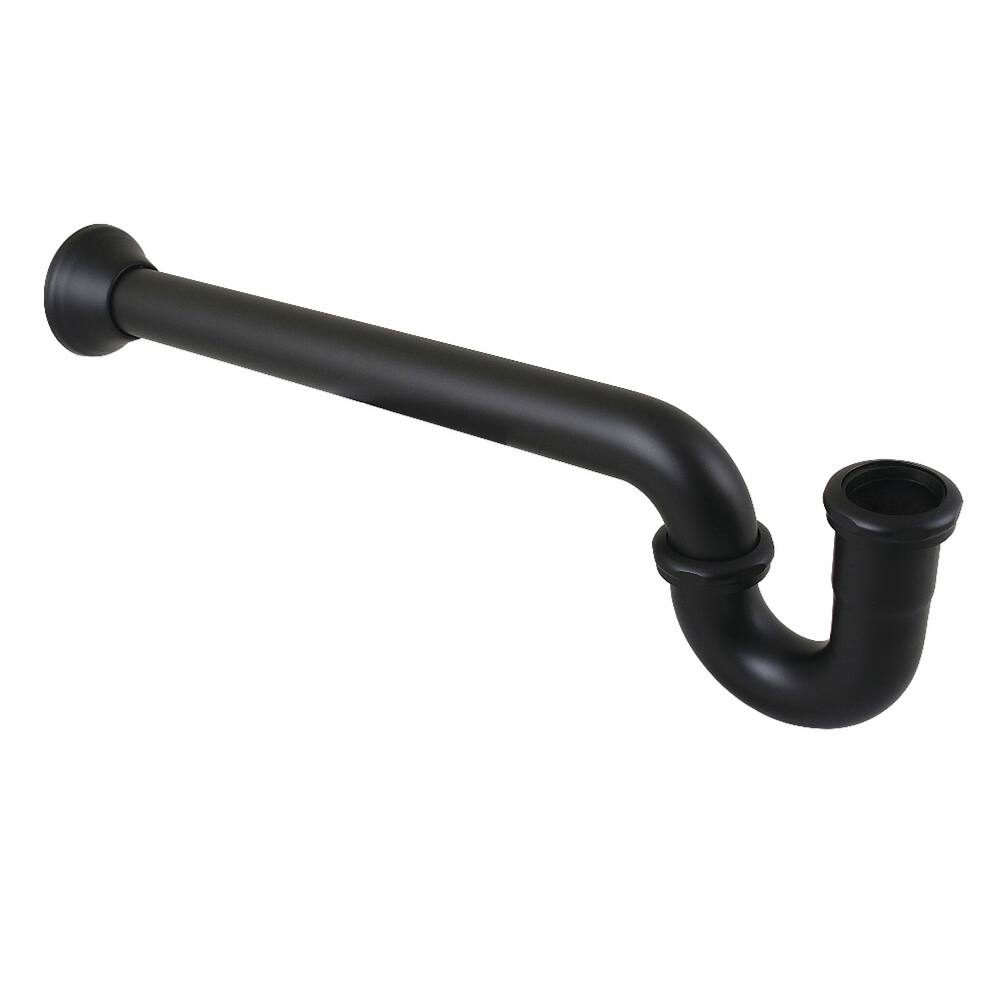 Kingston Brass Vintage 1-1/2 Inch Decor P-Trap with Bell Flange, 19 Inch Length, 18 Gauge