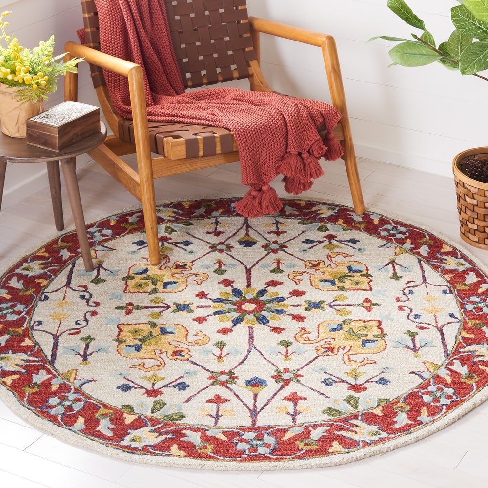 SAFAVIEH Handmade Micro-Loop Sesta Oriental Wool Rug