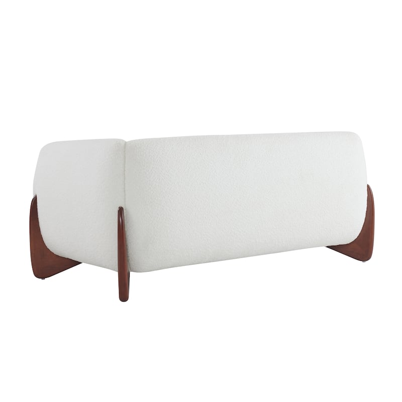 Alma Upholstered Boucle Loveseat by Christopher Knight Home