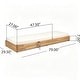 preview thumbnail 23 of 67, Christopher Knight Home - Ian Set of 4 Outdoor Chaise Lounge, Acacia Wood Adjustable Reclining & Water-Resistant Cushion