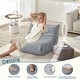 preview thumbnail 5 of 39, EROMMY Bean Bag Chair Togo Sofa - 28D Memory Foam Floor Chair for Adults & Kids, Lightweight Fabric Lounger in 5 Colors
