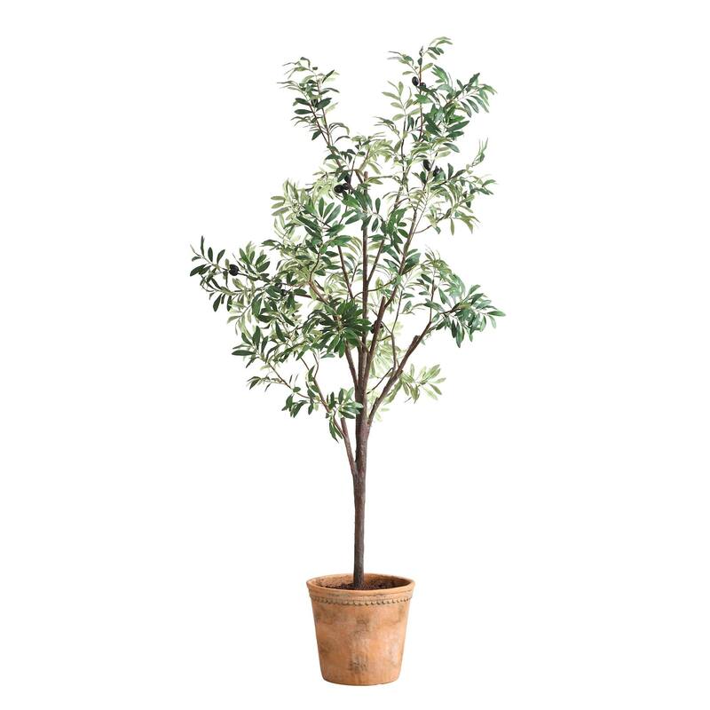 Uttermost 60241 Olea 67" Tall Olive Tree Artificial Plant in a - Olive / Terracotta