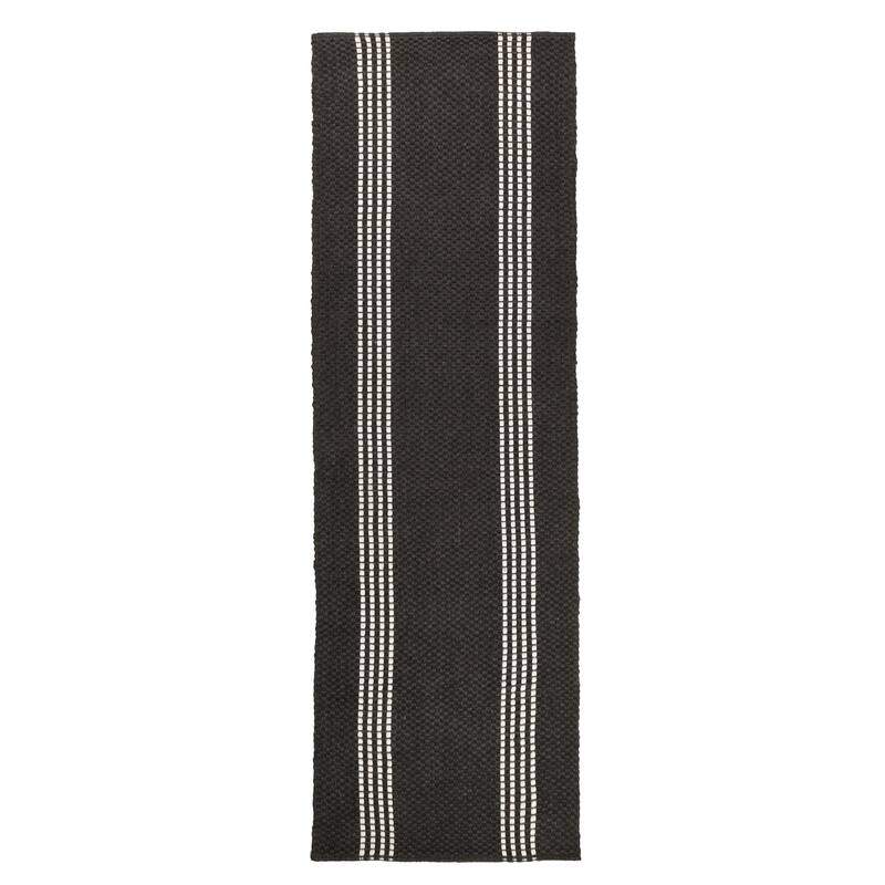 Villa by Classic Home Sorrento Handwoven Performance Stripe Fabric Rug