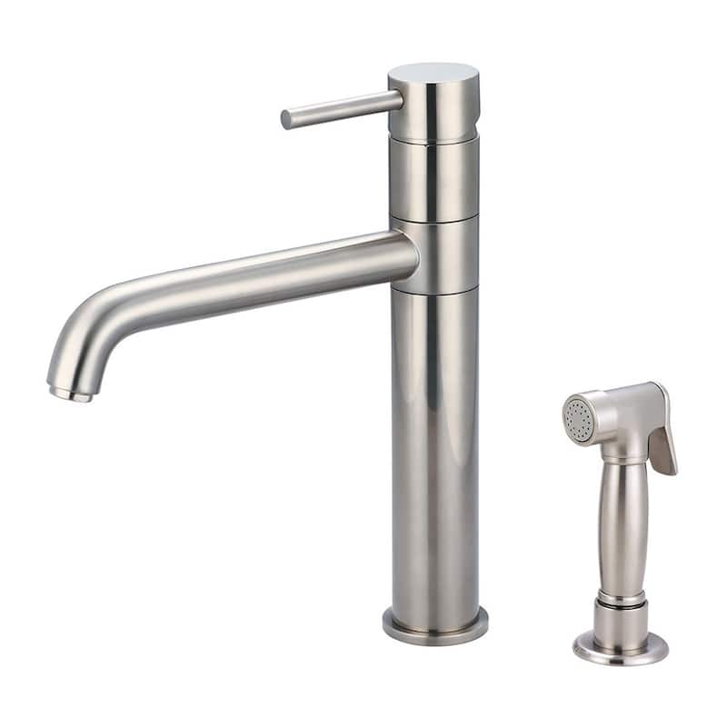 Pioneer Faucets Motegi 1.5 GPM Single Hole Kitchen Faucet with 8-1/2" - Brushed Nickel