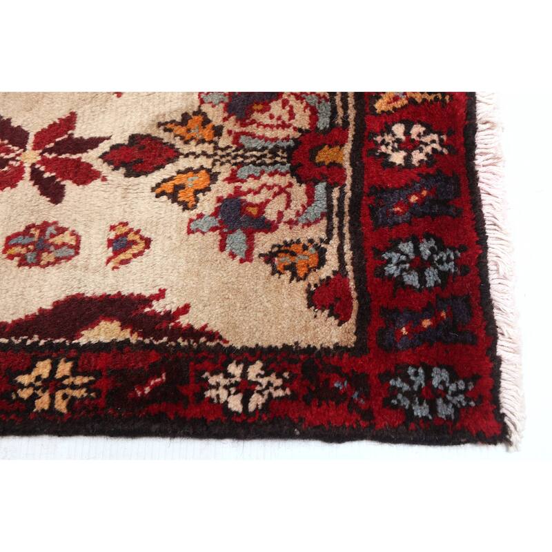 ECARPETGALLERY Hand-knotted Andelz Navy Wool Rug - 3'4 x 8'0