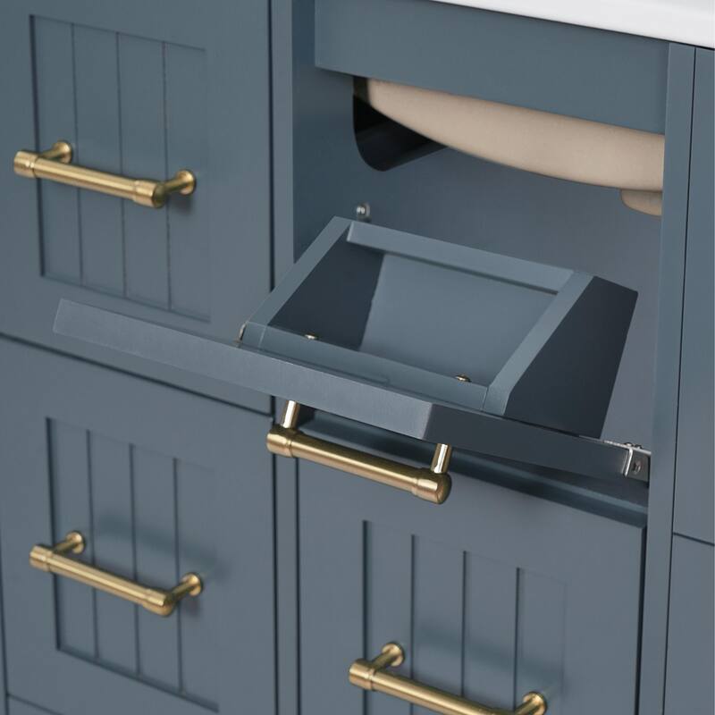 30-inch Bathroom Vanity with Undermount Sink, Soft-Close Doors & Tip-Out Drawer