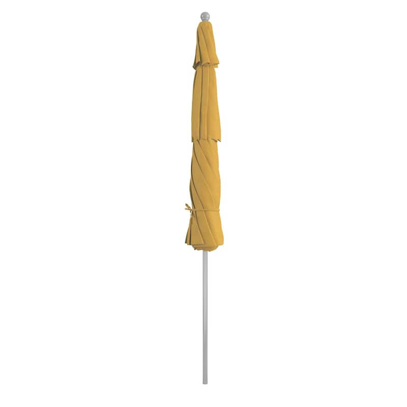 California Umbrella 11' Venture Series Patio Umbrella, Silver Aluminum Pole Fiberglass Ribs Pulley Lift Sunbrella