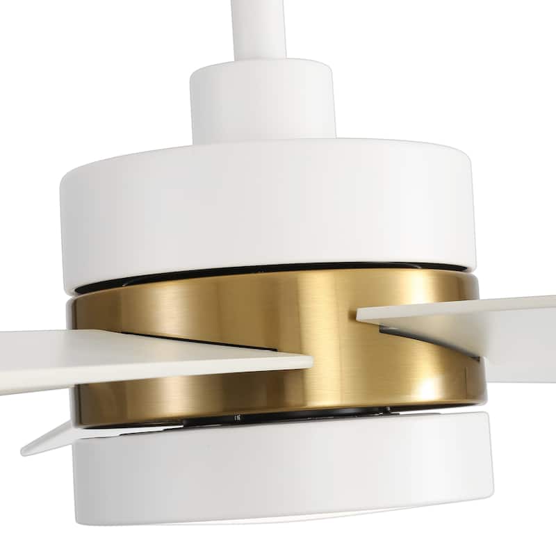 52-IN LED Ceiling Fan with Light Kit and Remote- 5 Blades