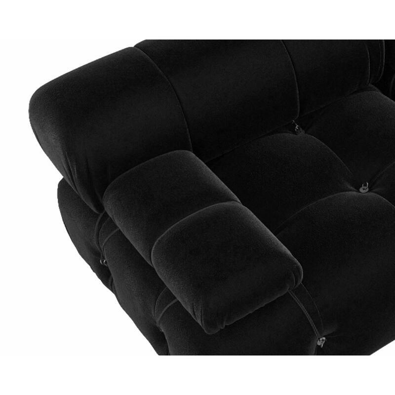 Modern Sectional Sofa Velvet Couch with 3/4 Seats.