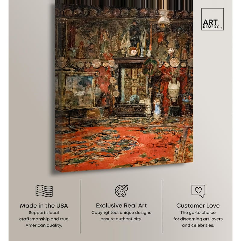 Workshop in Rome Canvas by Art Remedy, Gallery Wrapped