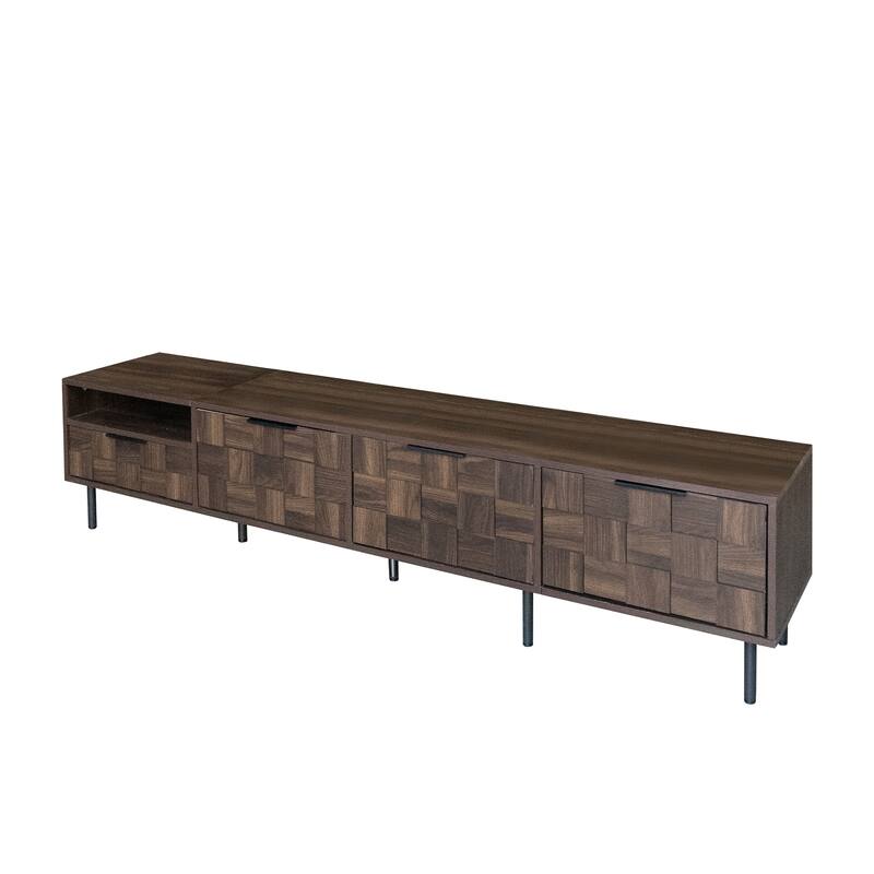 78 " Mid Century Modern TV Stand for 65+ Inch TVs, TV Console with Storage Cabinets for Living Room,Entertainment Center Storage