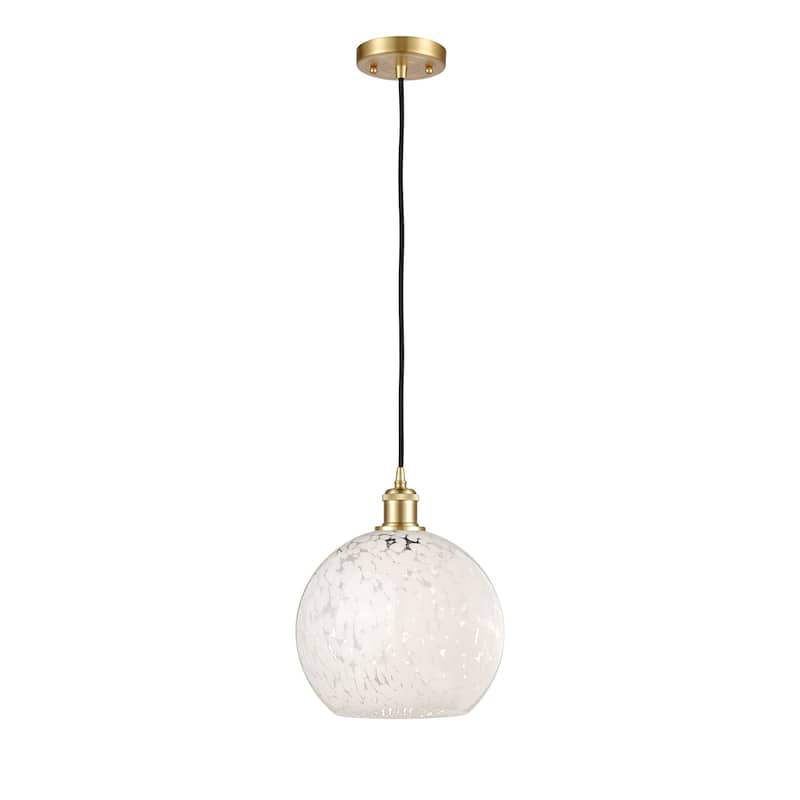 Innovations Lighting 516-1P-12-10 White Mouchette Pendant White