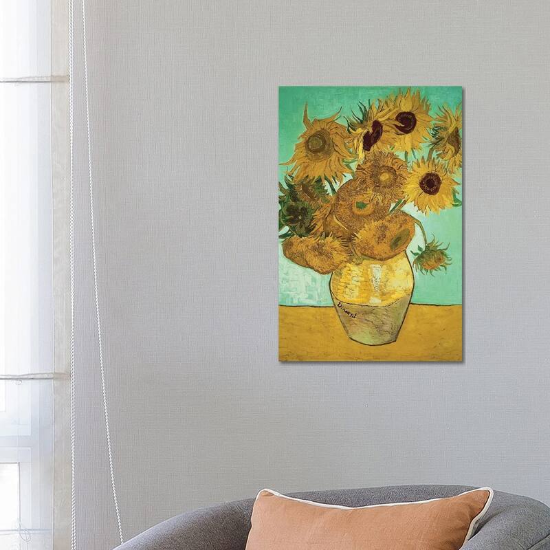 iCanvas "Sunflowers (Third Version), 1888" by Vincent van Gogh Canvas Print - 26x18x1.5