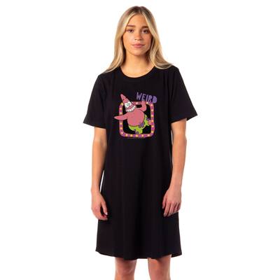 SpongeBob SquarePants Women's Patrick Star Weird Pajama Dorm Sleep Shirt Nightgown