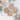 Plush Polka-Dotted Christmas Ball Ornaments - 2.75" - Beige - Set of 4