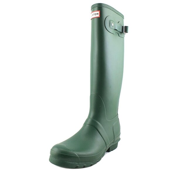 Hunter Original Tall Women Round Toe Synthetic Green Rain Boot
