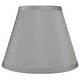 preview thumbnail 33 of 88, Hardback Faux Silk Conical Lamp Shade, 5 inch Top, 9 inch Bottom, 7 inch Slant Single - Silver Silk