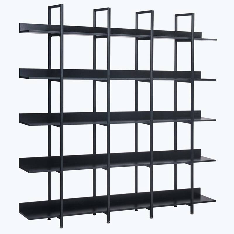 5 Tier Bookcase Home Office Open Bookshelf