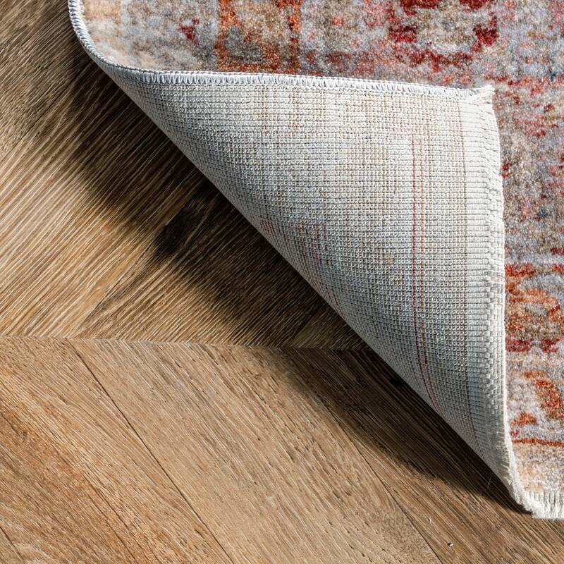 Nuloom Jayden Cardinal Medallion Faded Area Rug