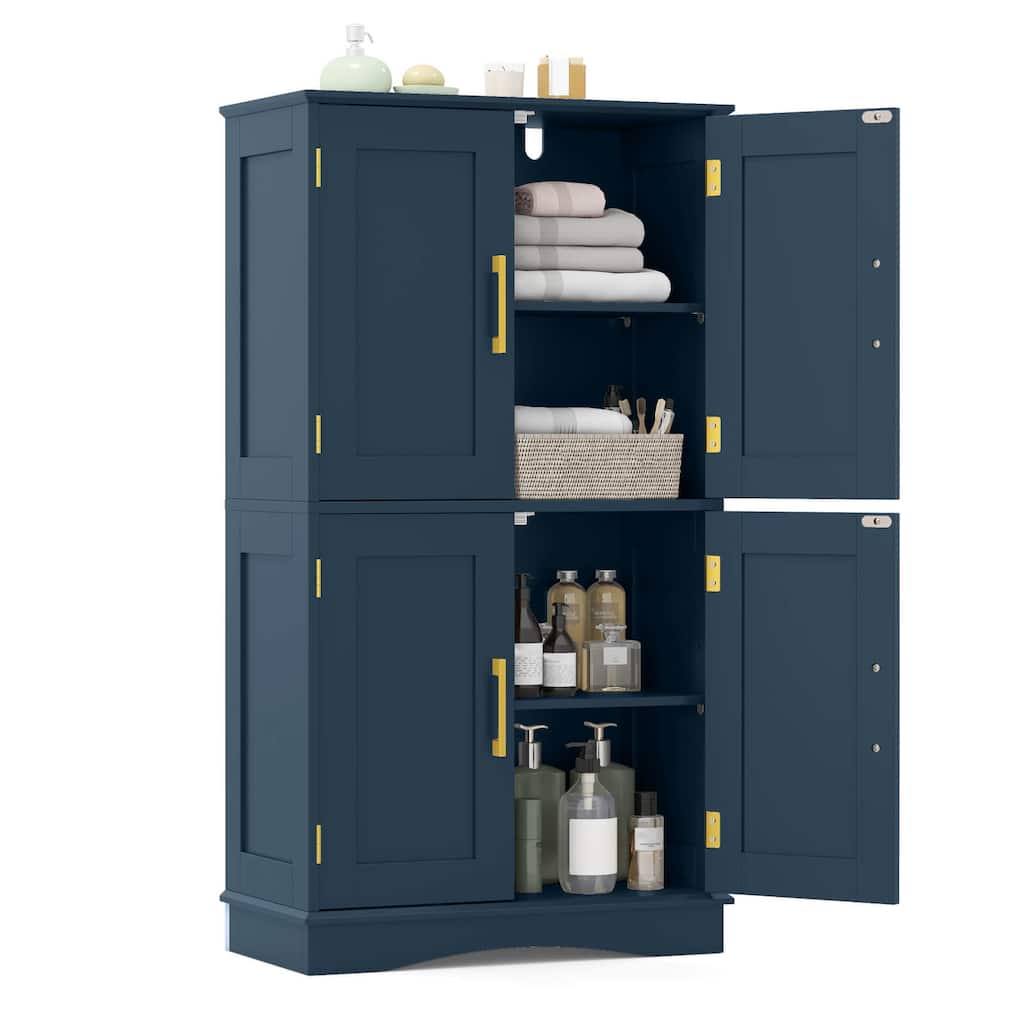 Costway Bathroom Floor Storage Cabinet 43.5" Freestanding Pantry - See Details