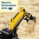 preview thumbnail 5 of 19, Ride On Excavator for Kids, 4WD Electric Excavator Toy, 12V Batter