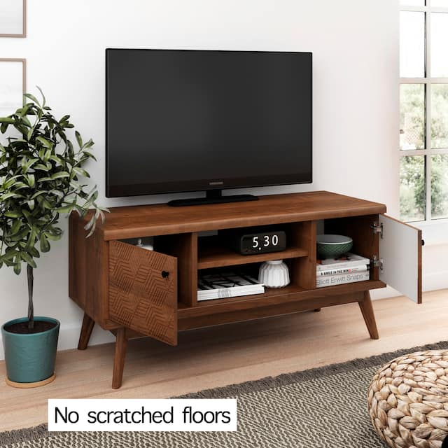 Living Skog Mid-century MDF TV Stand for Tv's up to 50 inches Beige