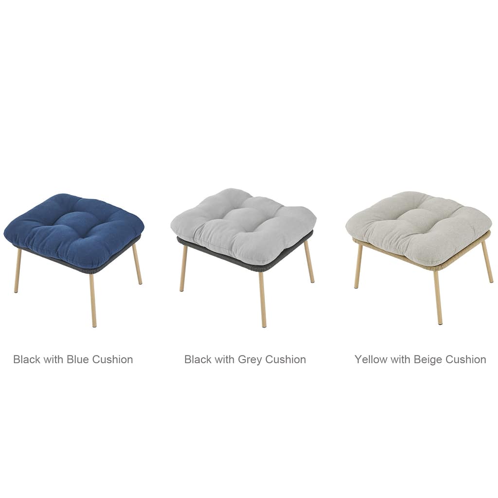 Gymojoy Outdoor Patio Ottoman Fit for Egg Chair Furniture