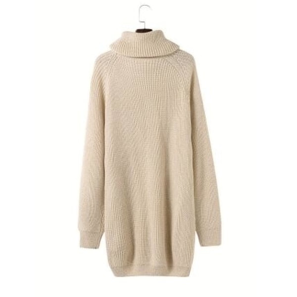 loose turtleneck sweater dress