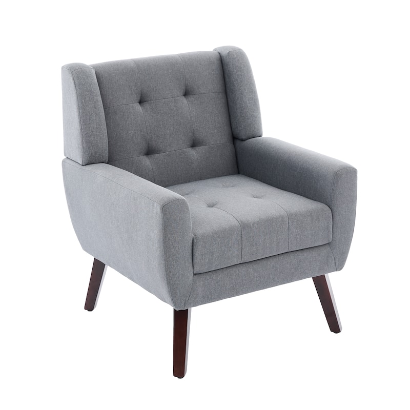 Tufted Upholstered Accent Armchair