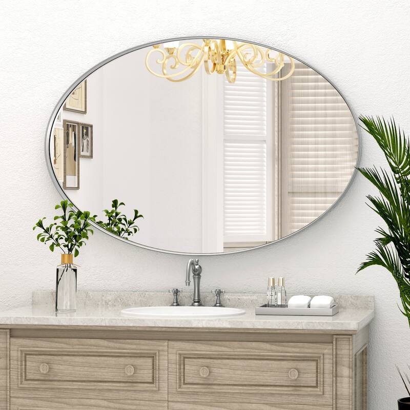 Bathroom Mirror Wall Mirror Vanity Mirror with Metal Frame (1 Piece)