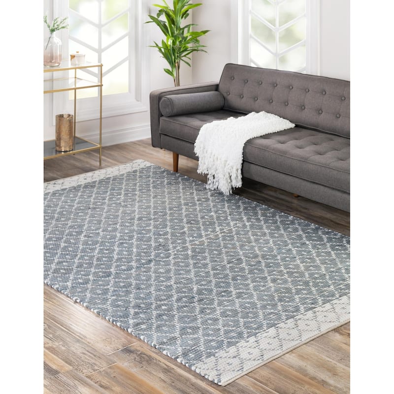 Contemporary Octiane Collection Area Rug - 8'x10' - Gray