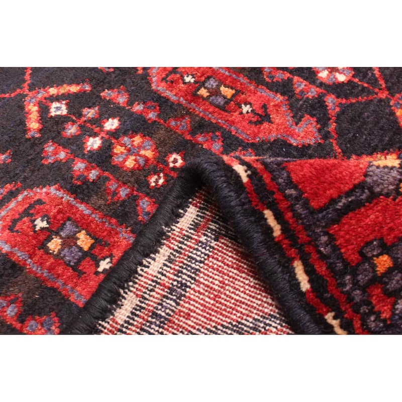 ECARPETGALLERY Hand-knotted Anadol Navy Wool Rug - 3'7 x 11'2