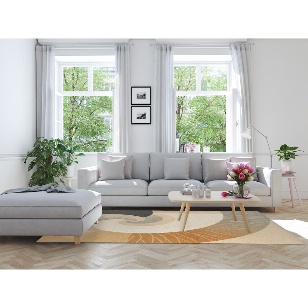 PINGALA BEIGE Area Rug By Marina Gutierrez