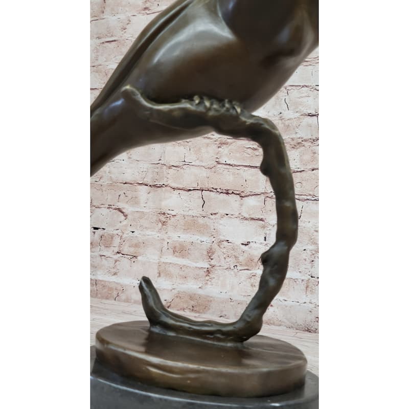 Signed Original Evan Stone Abstract Modern Art Owl Real Bronze Sculpture
