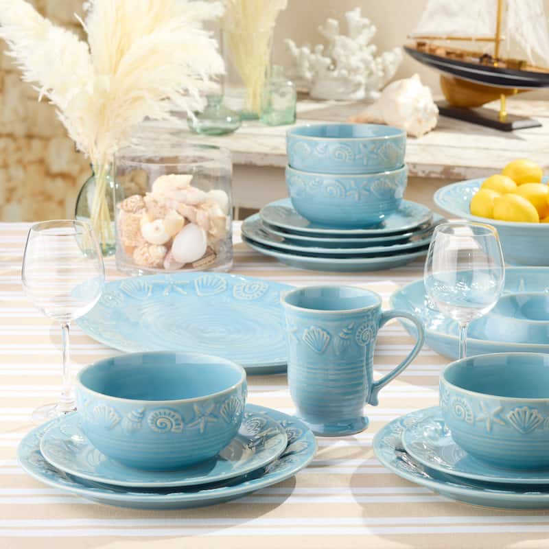 Certified International Coastline Blue 70 oz. Deep Bowl 11" x 3.5" - 11.00"L x 11.00"W x 3.50"H