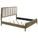 preview thumbnail 1 of 9, Amsbury 59-inch Upholstered Bed Nutmeg Nutmeg / Beige - King