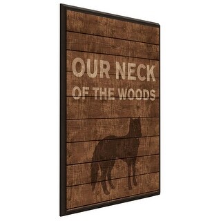 quot Our Neck of the Woods quot Print on Floating Canvas Bed Bath Beyond