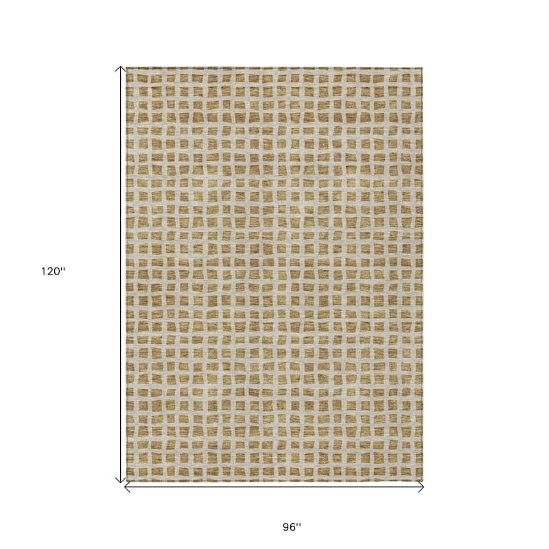 HomeRoots Geometric Transitional Rectangle Outdoor Rug