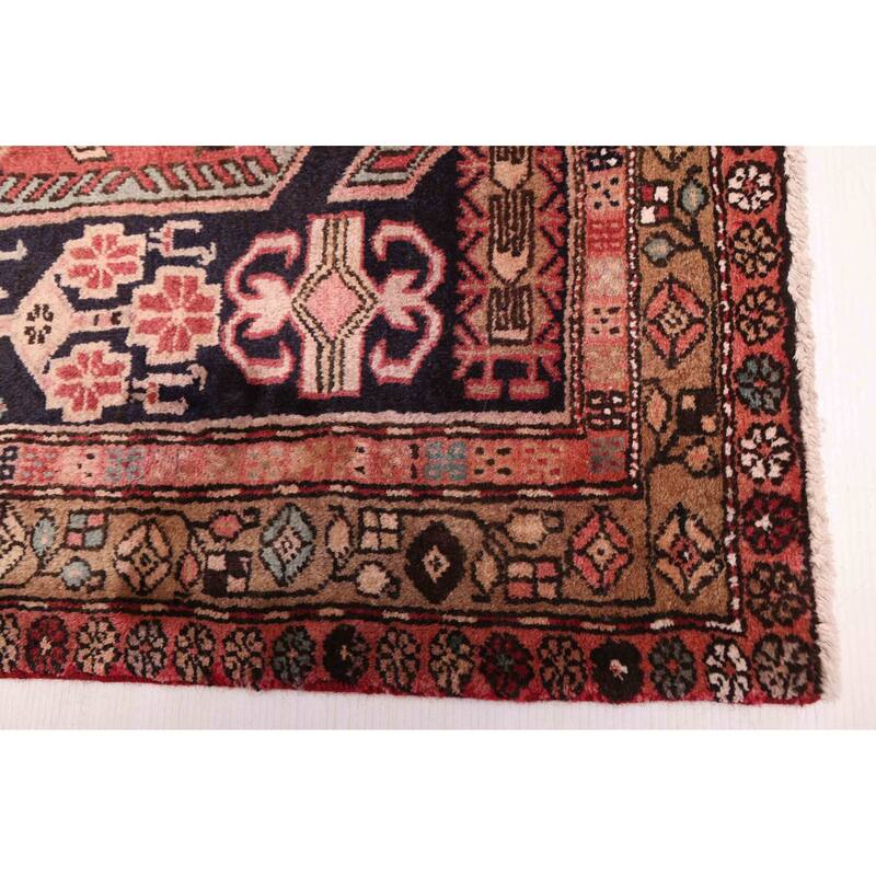 ECARPETGALLERY Hand-knotted Konya Anatolian Dark Navy Wool Rug - 3'7 x 9'10