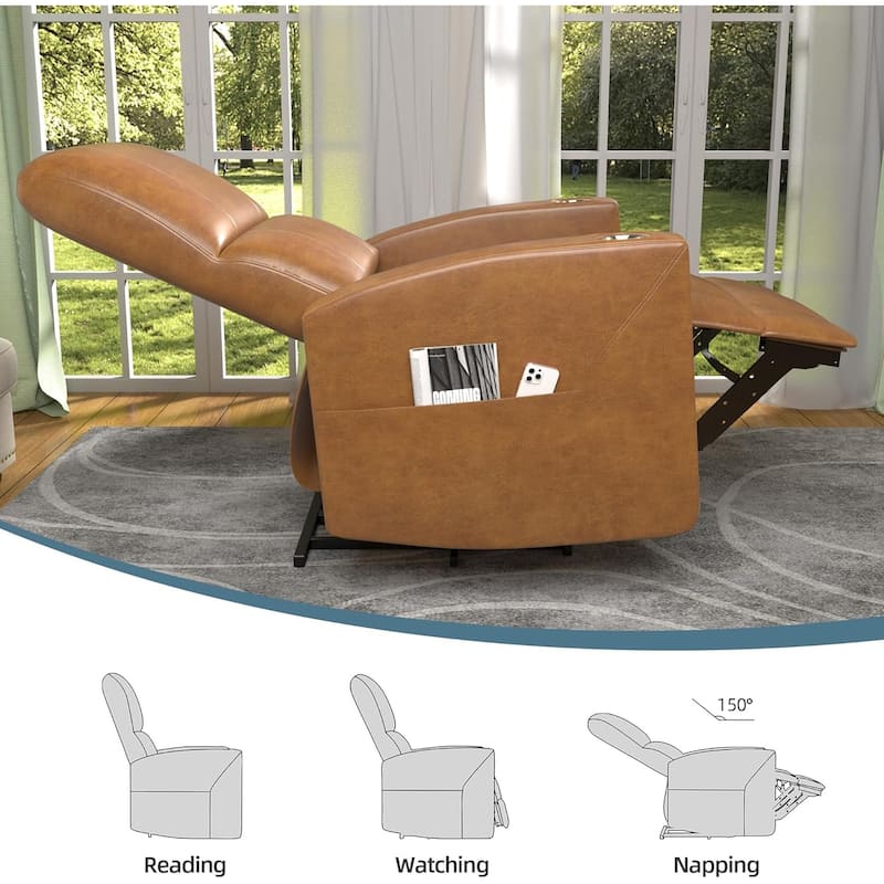 AECOJOY Power Glider Recliner Chair Nursery Glider Chair Single Sofa