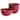 Gibson Home Rockabye 4 Piece Melamine Cereal Bowl Set in Dark Pink